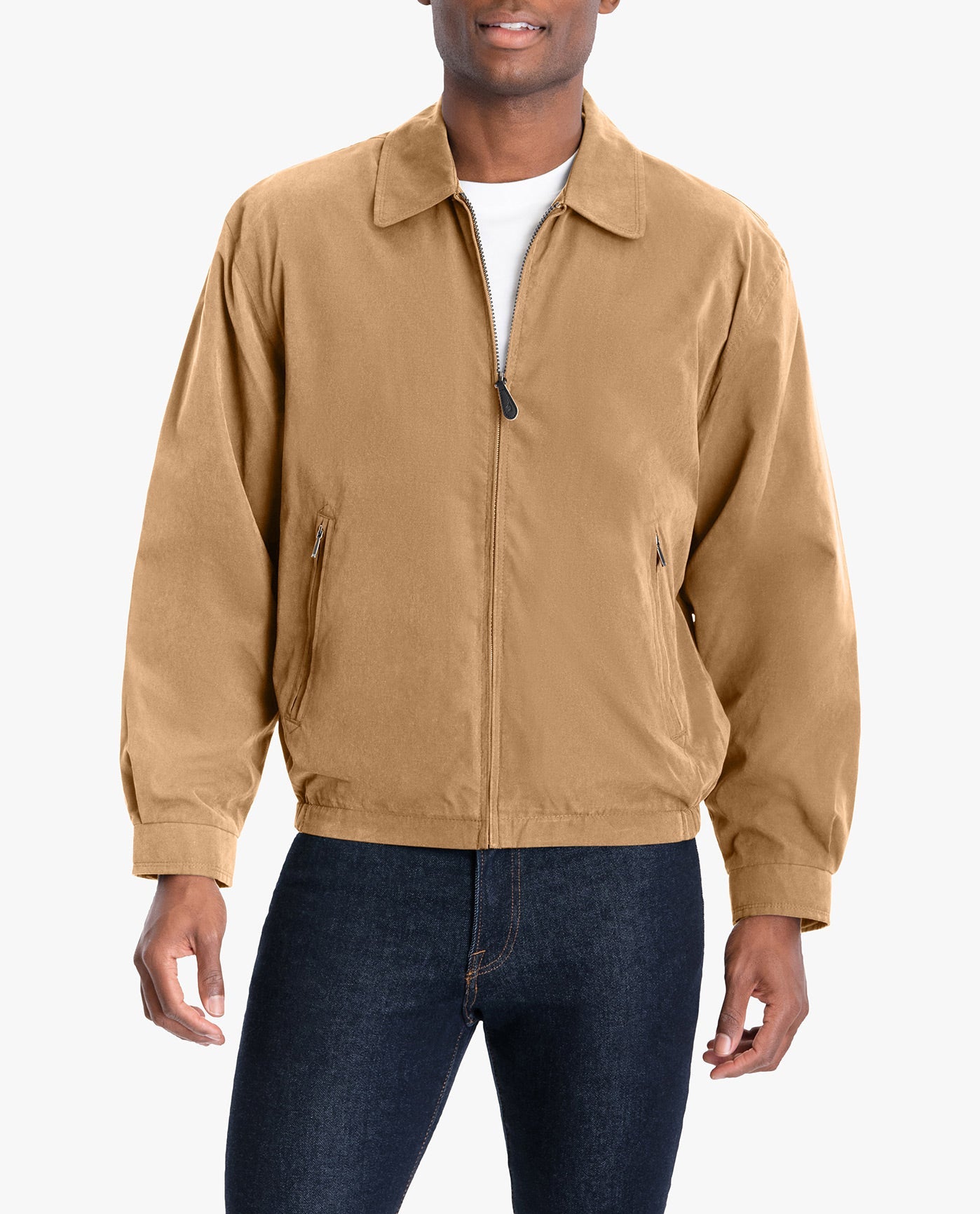 Lightweight Auburn Golf Jacket for Men - Breathable Zip Front Windbreaker for Big & Tall - Perfect for Golfing, Outdoor Sports & Casual Wear
