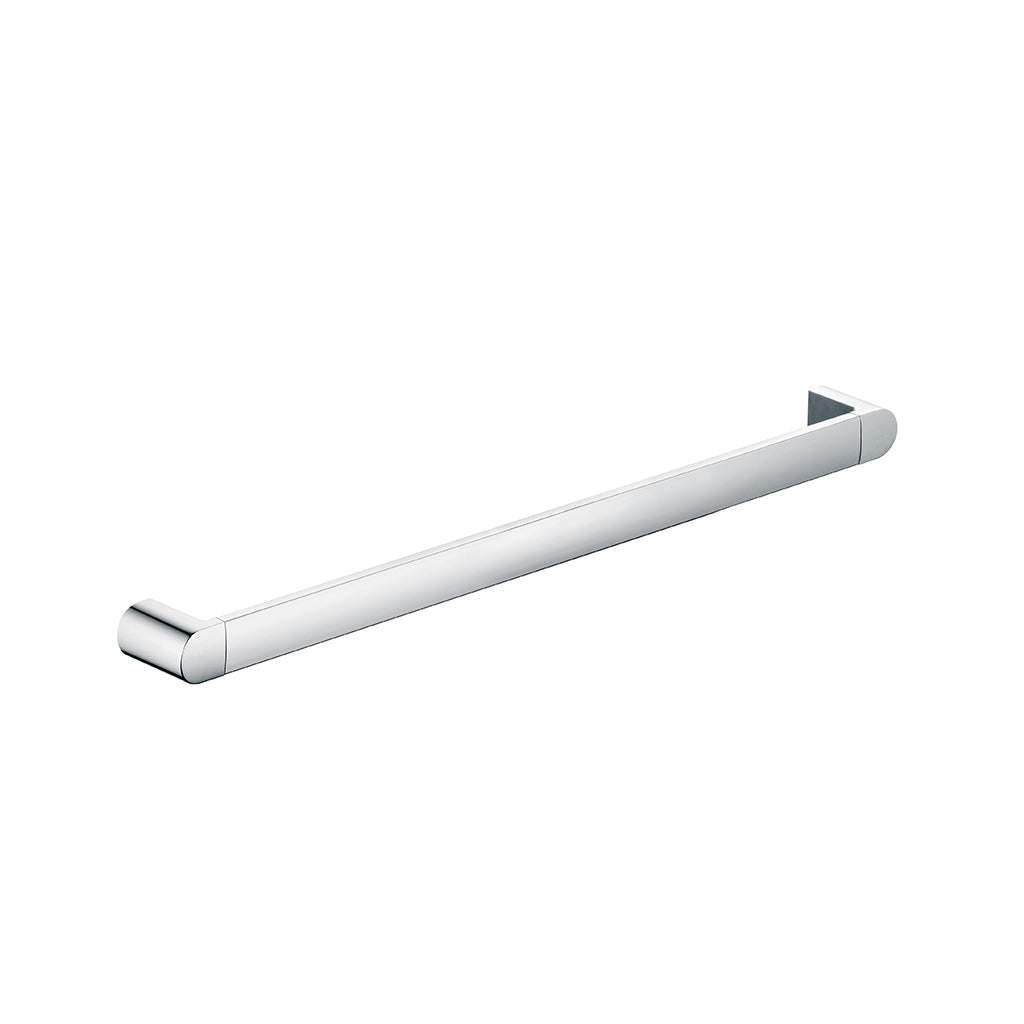 Elegant Single Towel Bar Wall Mount - 24 Inch Brass or Polished Chrome Bathroom Towel Rack for Modern Home Decor