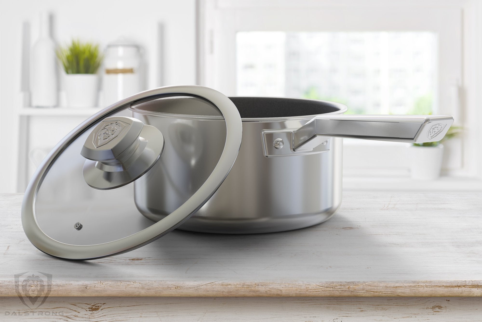 Dalstrong Oberon Series 3 Quart Non-Stick Stock Pot - ETERNA Coating for Even Heat Distribution - Perfect for Soups, Stews & Pasta Cooking