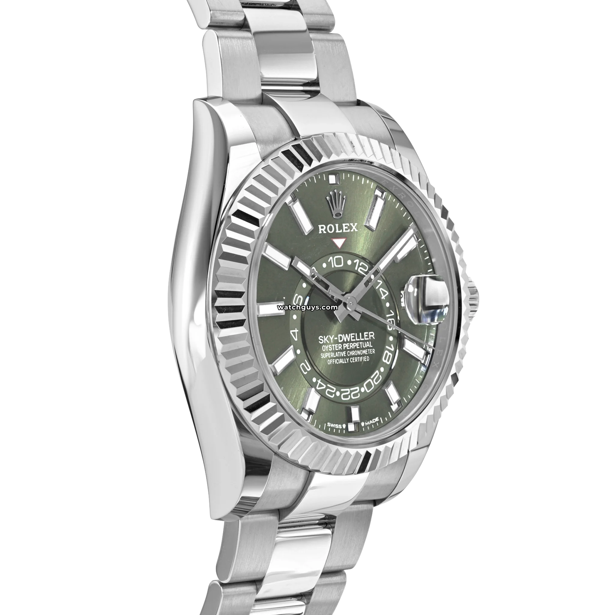 Rolex Sky Dweller 336934 Men's Watch - Green Index, Oyster Bracelet, Automatic Movement - Perfect for Business Meetings & Luxury Events