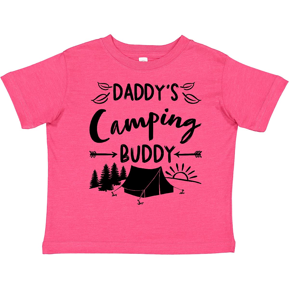 Inktastic Daddy's Camping Buddy Toddler T-Shirt - Cute Father & Son Matching Outfits for Outdoor Adventures, Hiking & Family Camping Trips