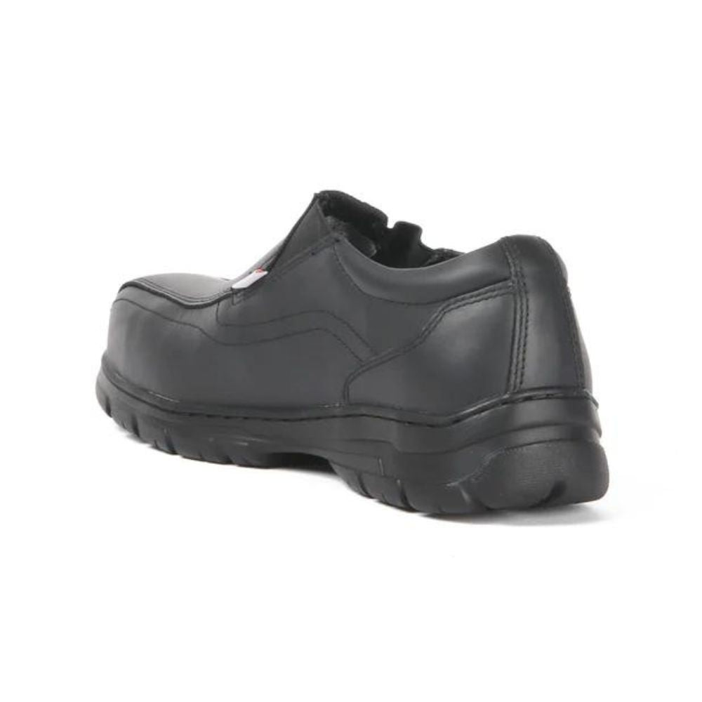 Acton Club Men's Steel Toe Slip-On Leather Work Shoes A9264 Size 11 - Durable Safety Shoes for Construction, Warehouse & Industrial Work