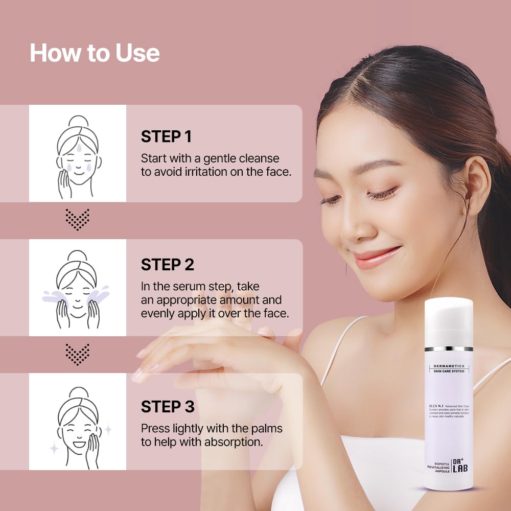 Biopepta Revitalizing Ampoule 5.07 fl oz (150ml) - Marine Collagen Peptide Serum for Skin Elasticity, Wrinkle Care & Deep Hydration | Korean Skincare for Anti-Aging & Glowing Skin | Perfect for Night Routine & Dry Skin Treatment