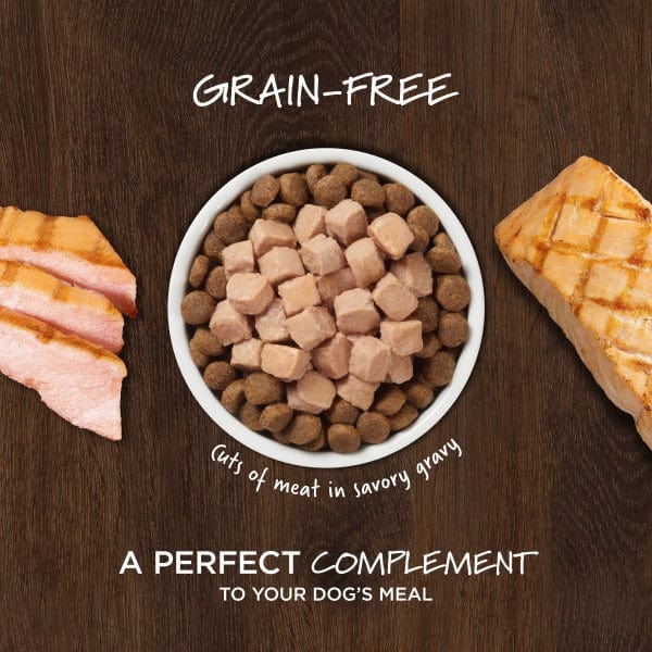 Instinct Healthy Cravings Real Salmon Recipe Grain-Free Wet Dog Food Pouches - High Protein Natural Puppy & Adult Dog Food - Perfect for Travel, Hiking & Training Treats