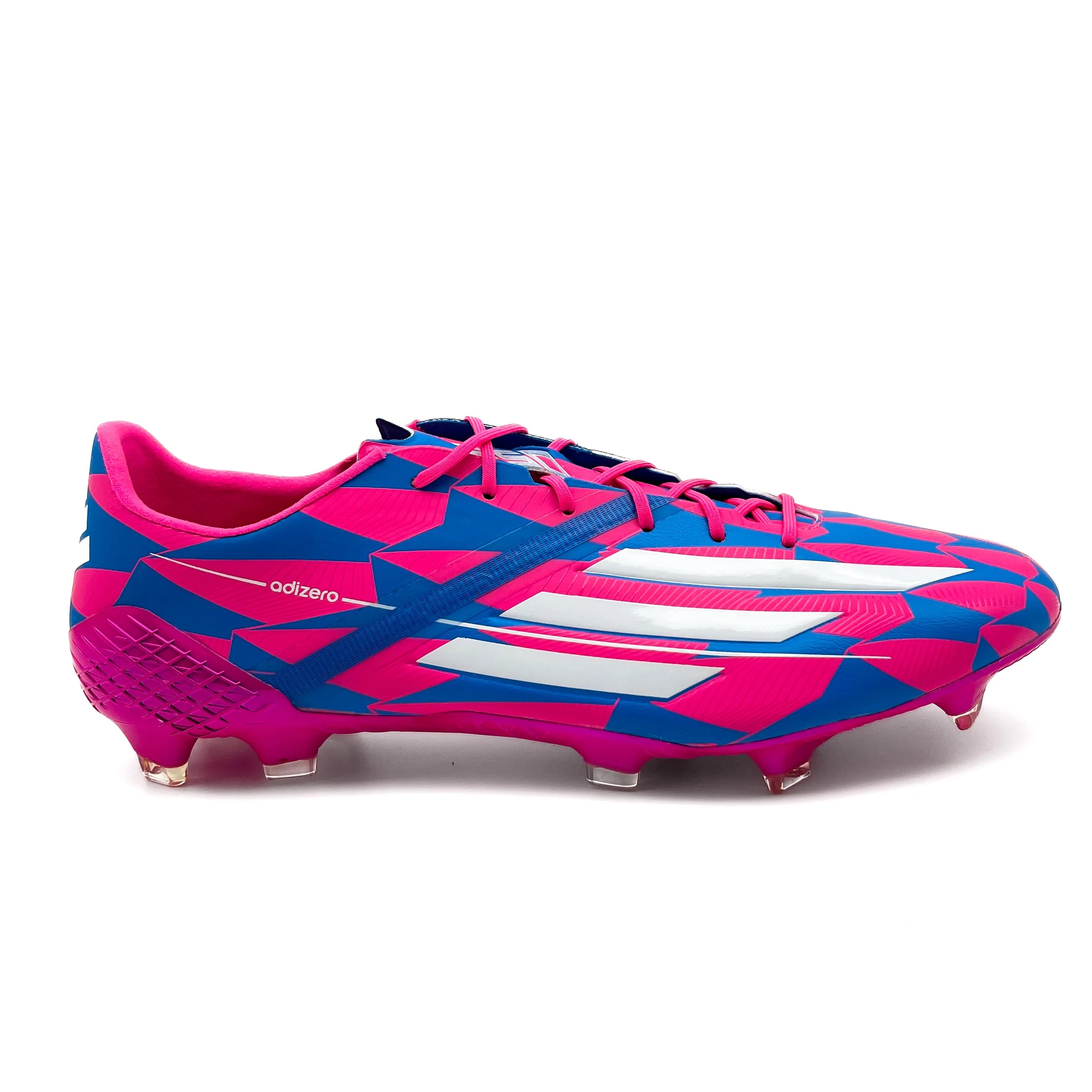 Adidas F50 Ghosted.1 FG Soccer Cleats - Solar Pink/Solar Blue | Lightweight Football Shoes for Men | Perfect for Turf Matches & Training Sessions