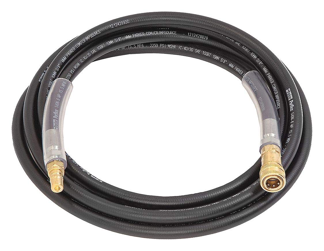 3/8 Inch x 15 Feet Vacuum Hose - Heavy Duty Industrial Suction Tube for Wet/Dry Vacuums, Dust Collection, Workshop Cleaning & Automotive Detailing
