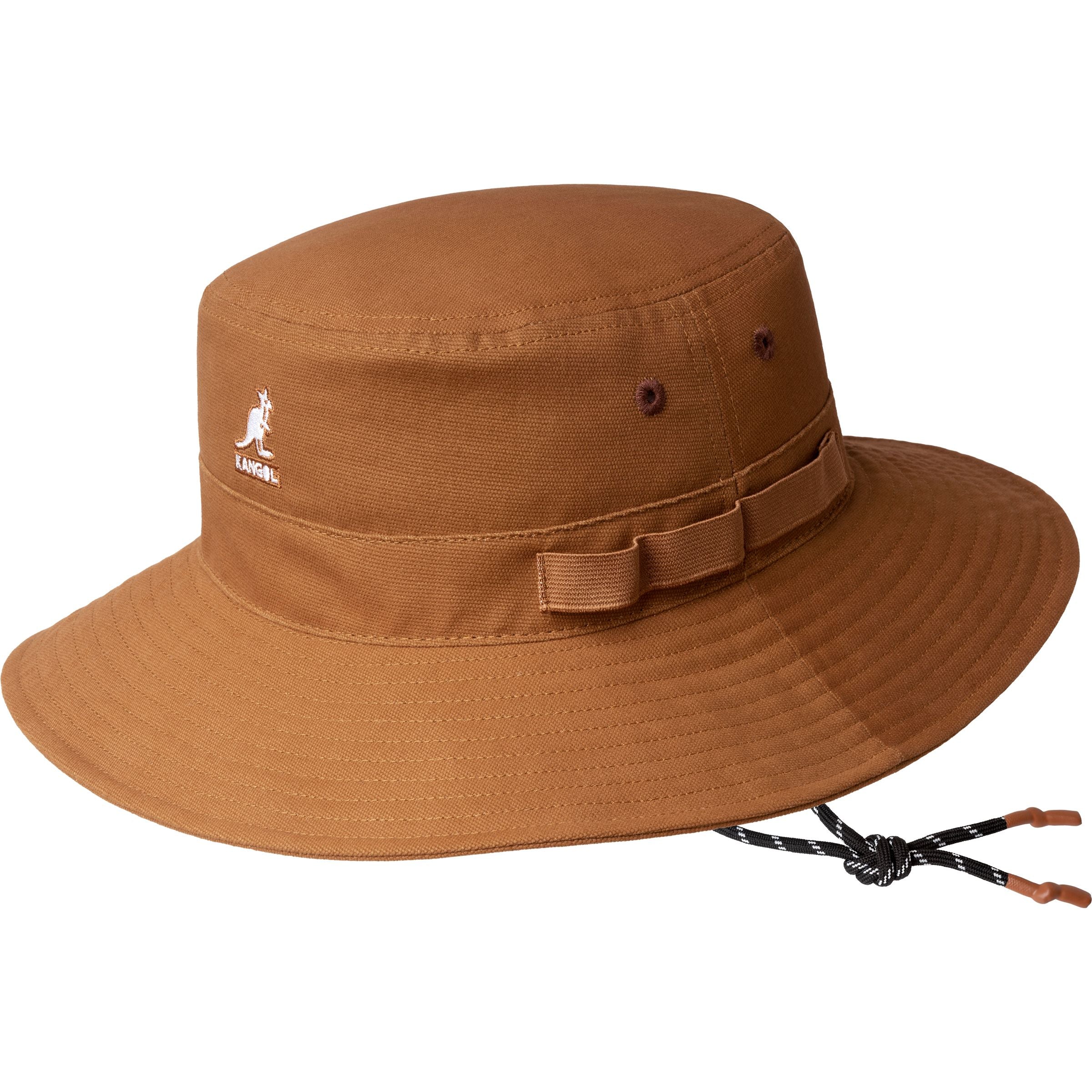 Kangol Utility Cords Jungle Hat in Tan - Lightweight Outdoor Adventure Hat for Hiking, Camping & Safari