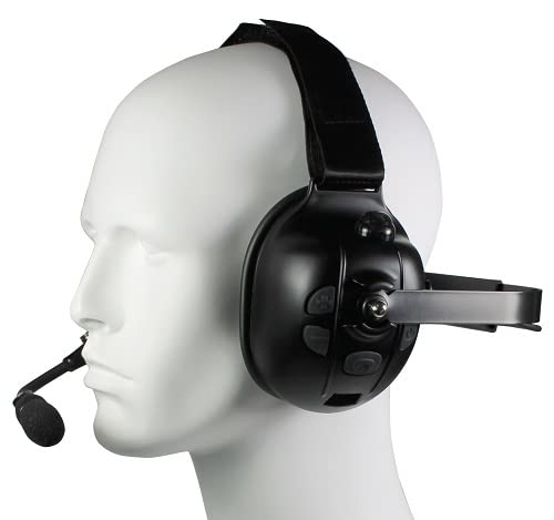 PRYME® Wireless Dual-Muff Headset with Boom Mic (BTH-900-MAX) - Noise Cancelling Bluetooth Headset for Gaming, Office & Call Center Use