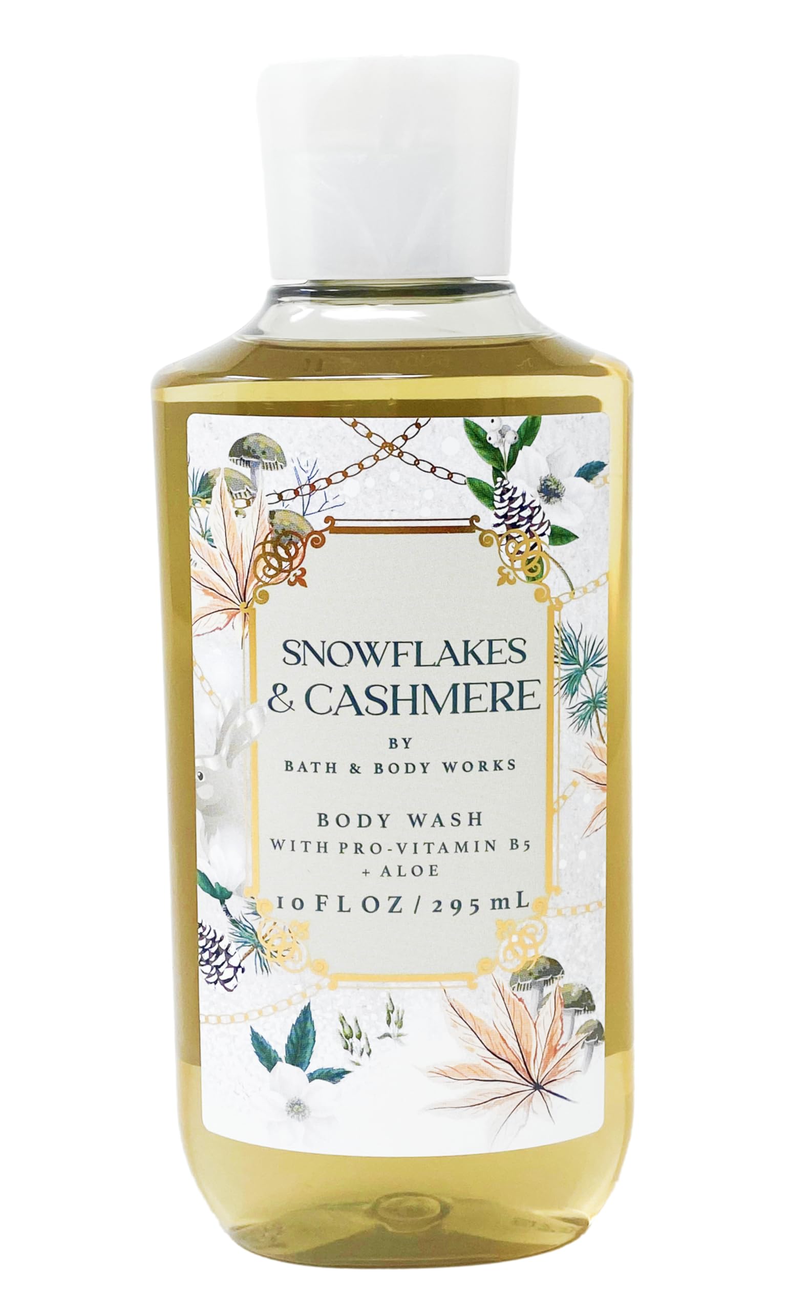 Bath & Body Works Snowflakes & Cashmere Trio Gift Set - Moisturizing Body Wash, Hydrating Lotion & Exfoliating Scrub with Natural Oats Soap | Winter Skincare Routine, Holiday Gift for Her, Luxurious Bath & Body Care Set