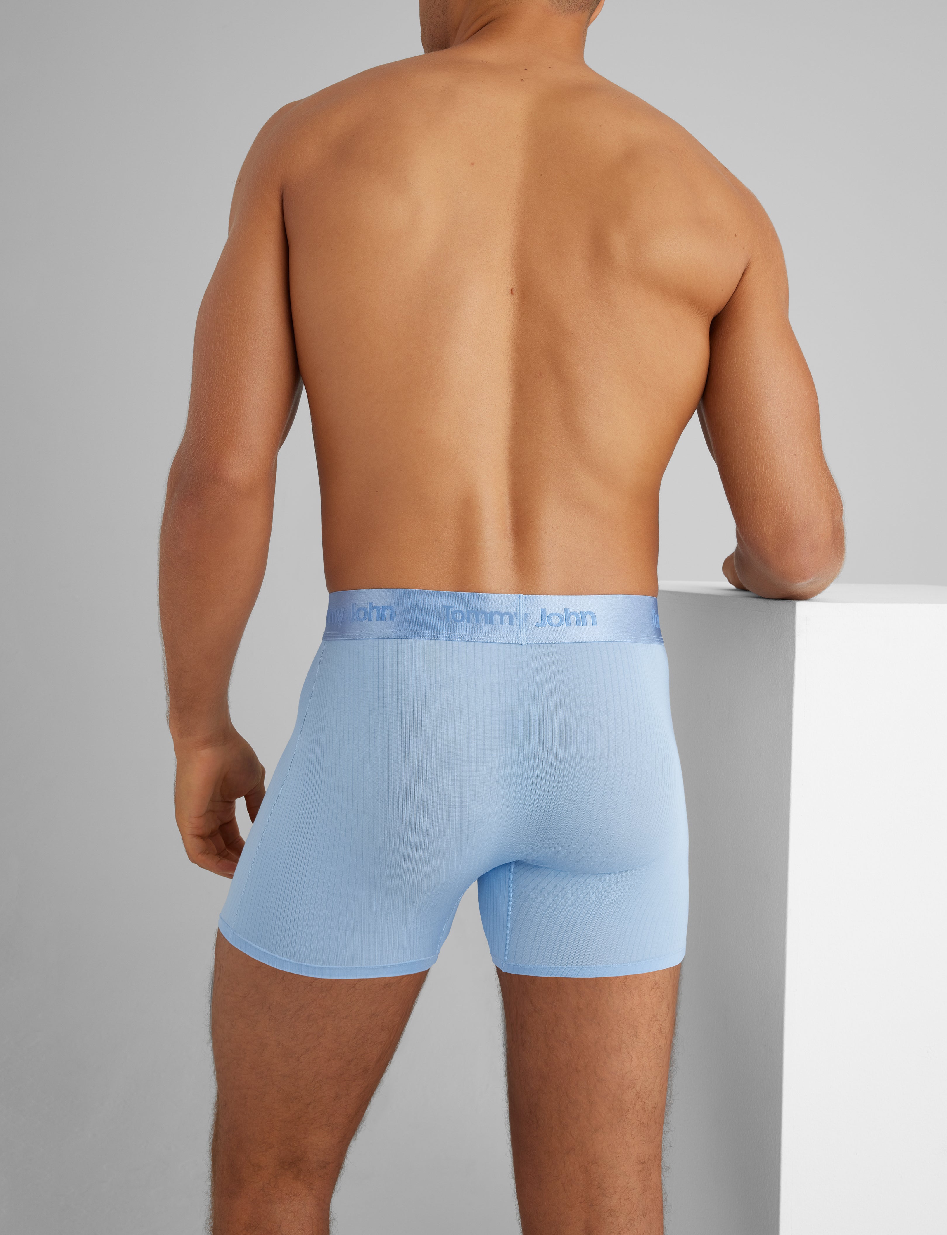Second Skin Luxe Rib Trunk 4-Pack (3 Pairs) - Ultra Soft Men's Underwear for All-Day Comfort - Perfect for Workout, Lounge & Everyday Wear