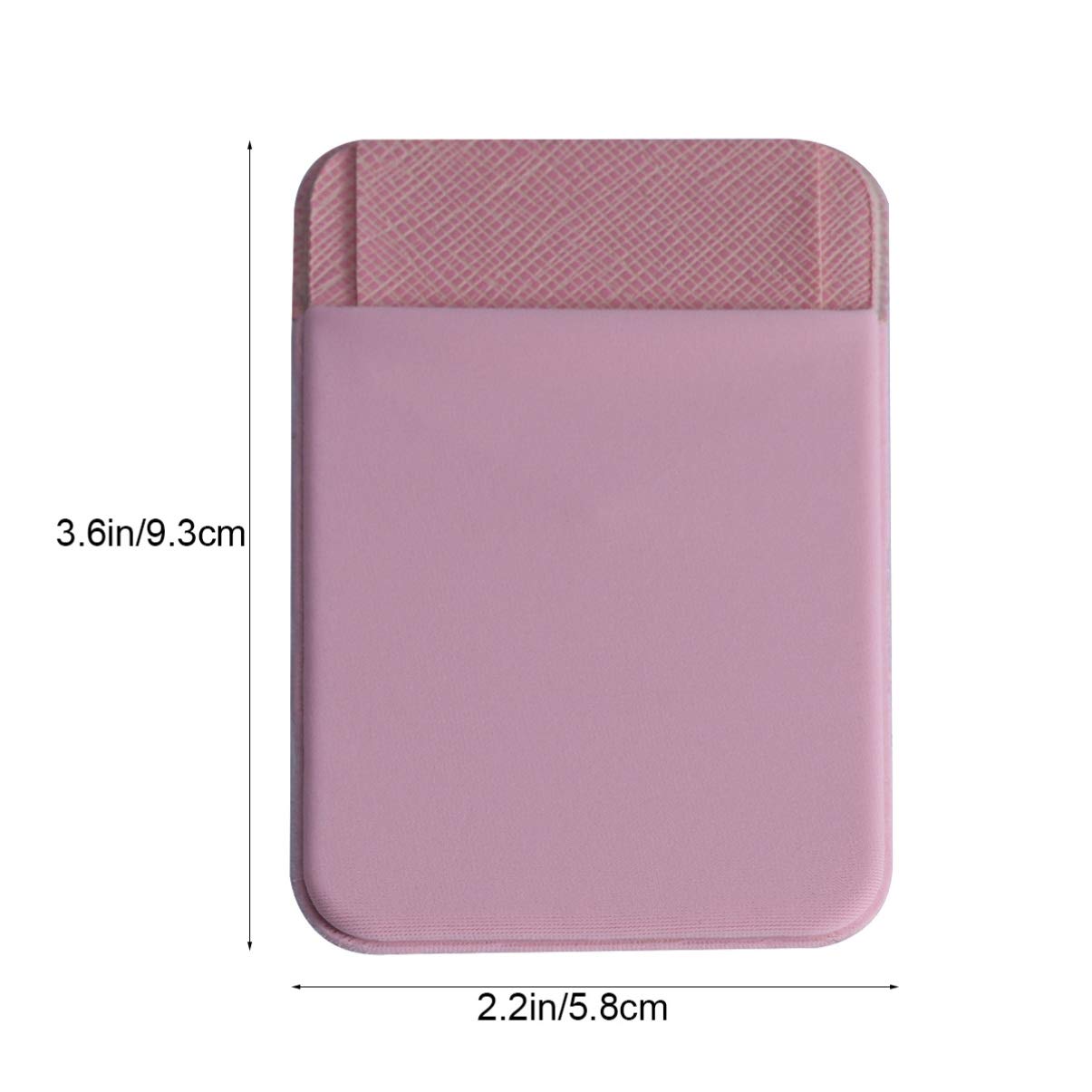 2 Pack Adhesive Phone Wallet - Slim Card Holder for iPhone, Samsung & Smartphones - Stick-on Wallet for Cash, Cards & ID - Perfect for Travel, Gym & Everyday Use