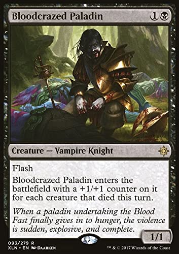 MTG Magic: The Gathering - Bloodcrazed Paladin (93) Ixalan XLN - Rare Vampire Knight Card for Collectors & Commander Decks | Perfect for MTG Tournaments & Strategy Game Nights