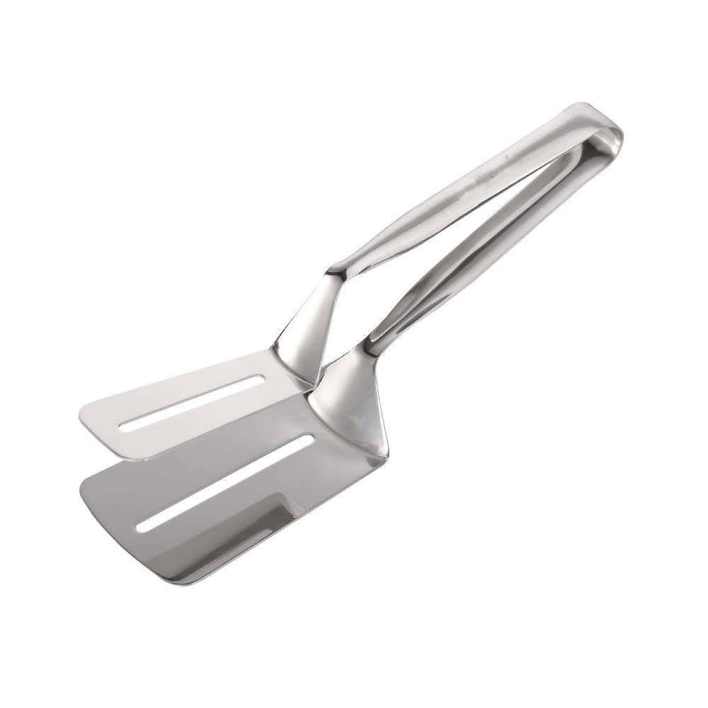 Premium 304 Stainless Steel Steak Clip - Non-Slip Food Tongs for Hamburgers, Eggs, Pizza, Fish & Pancakes - Multipurpose Kitchen Utensil for Grilling, Cooking & Serving - Perfect for BBQs, Camping & Home Use