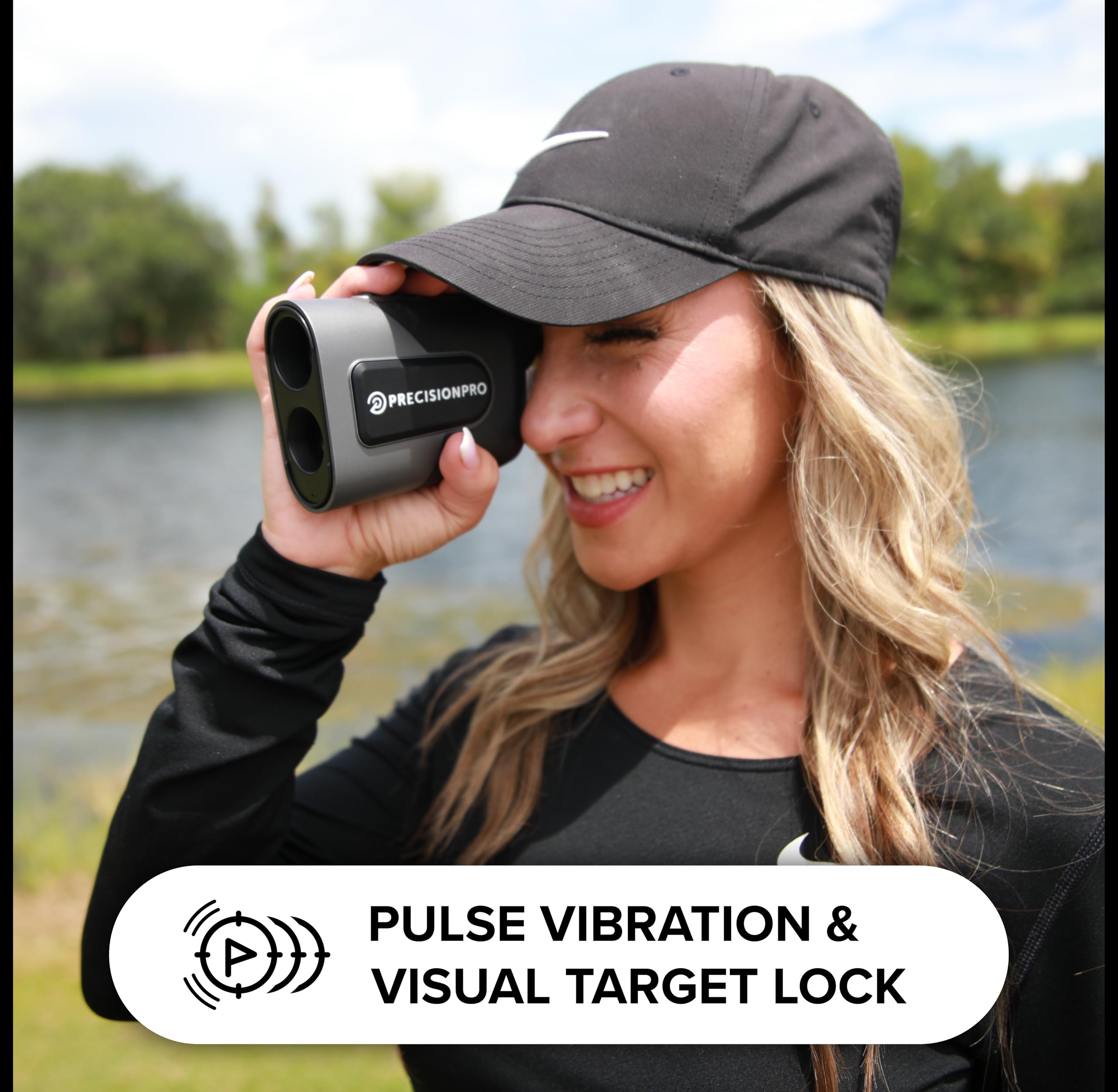 Precision Pro Titan Slope Golf Rangefinder with Slope Switch - 900+ Yard Laser Range Finder, 6X Magnification, Flag Lock & Pulse Vibration - Waterproof, Cart Magnet - Perfect for Golf Tournaments, Practice & Course Play