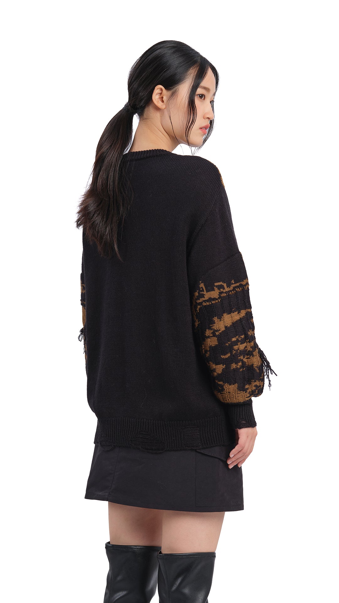 Queen Sisi Knitted Sweater for Women - Soft Winter Pullover with Elegant Cable Stitch - Perfect for Casual Outings, Office Wear & Cozy Home Relaxation