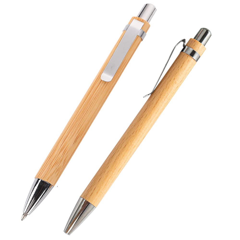 Custom Engraved Bamboo Ballpoint Pens Bulk (250PC) - Personalized Office & School Writing Pens with Logo for Graduation Gifts, Corporate Promotions & Everyday Use