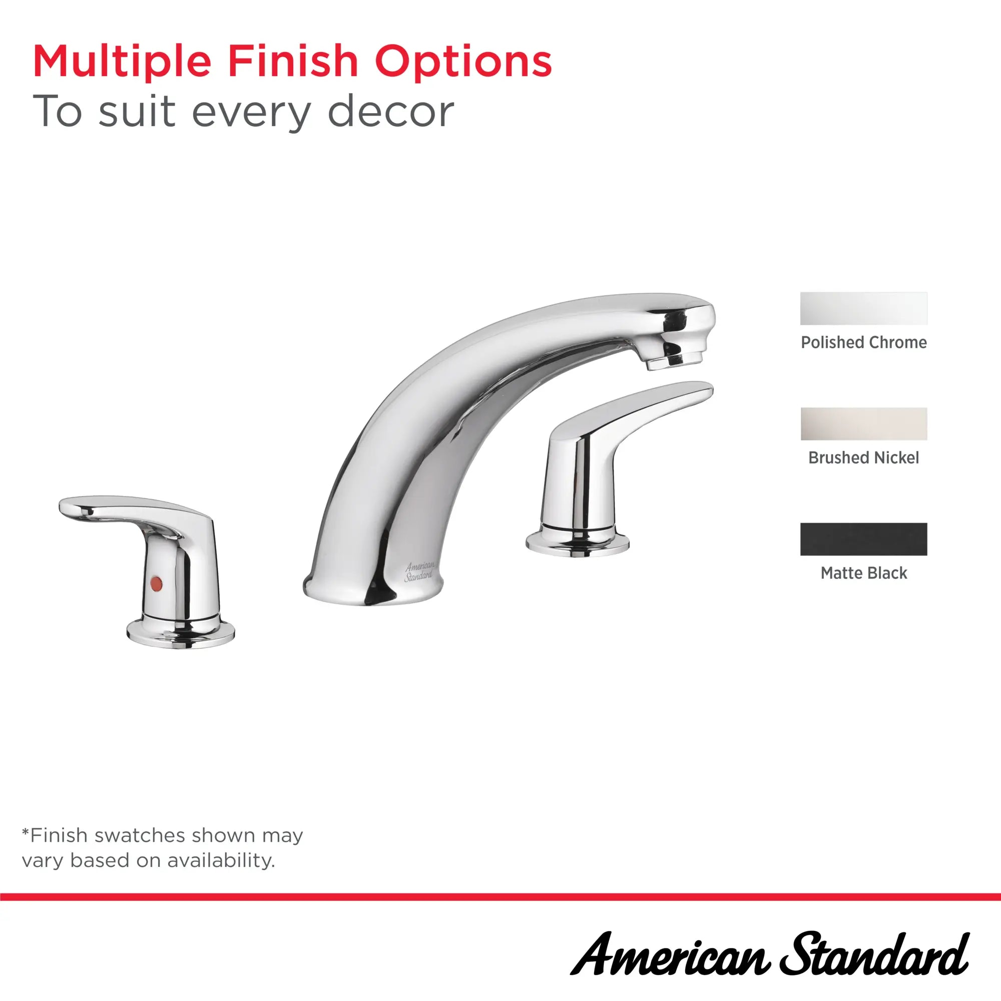Colony PRO Bathtub Faucet Trim with Lever Handles - Compatible with Flash Rough In Valve - Durable Bathroom Faucet for Modern Home & Spa Relaxation