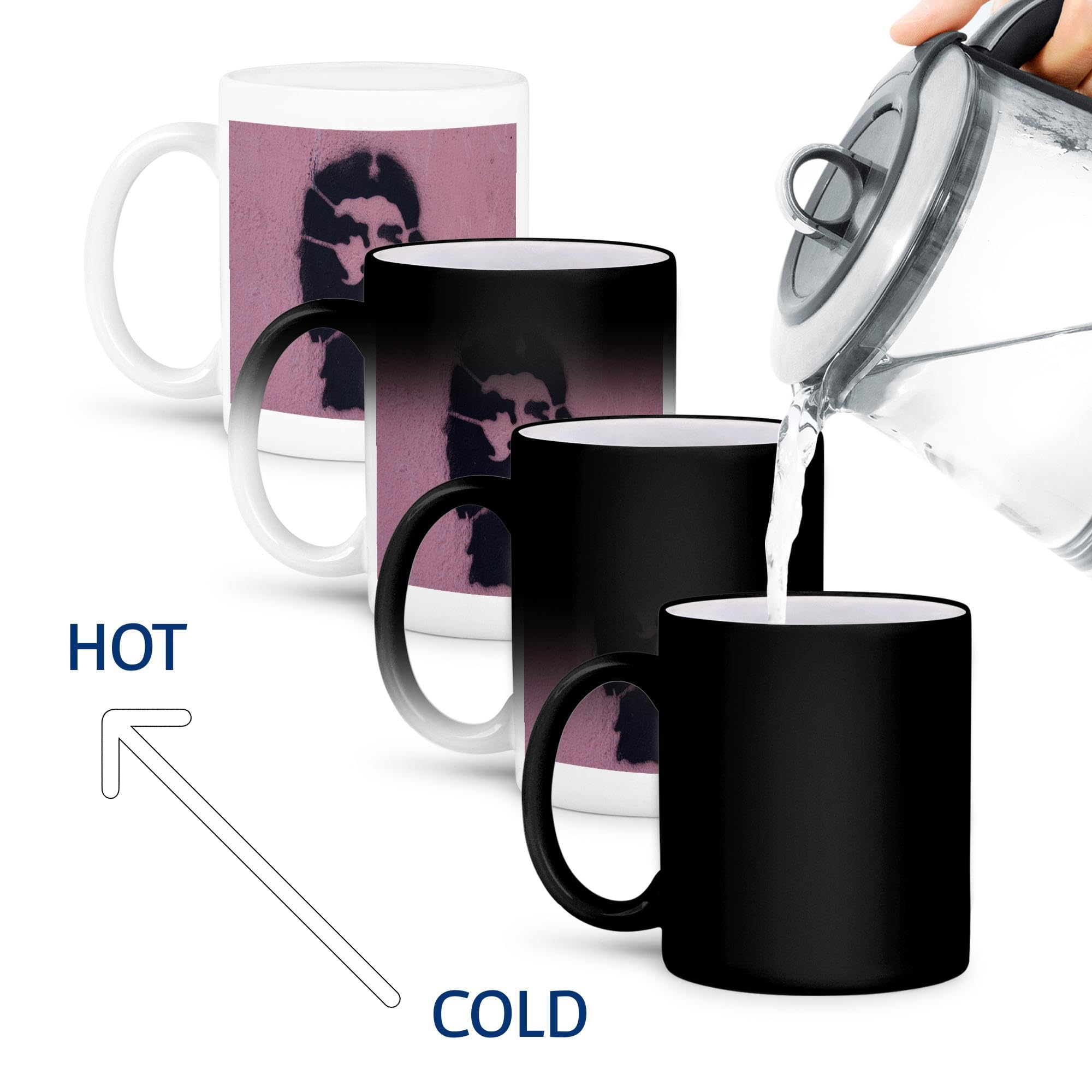 3dRose 11oz Funny Coffee Mug with Che Grafitti Design - Perfect Gift for Coffee Lovers, Office Use & Home Decor