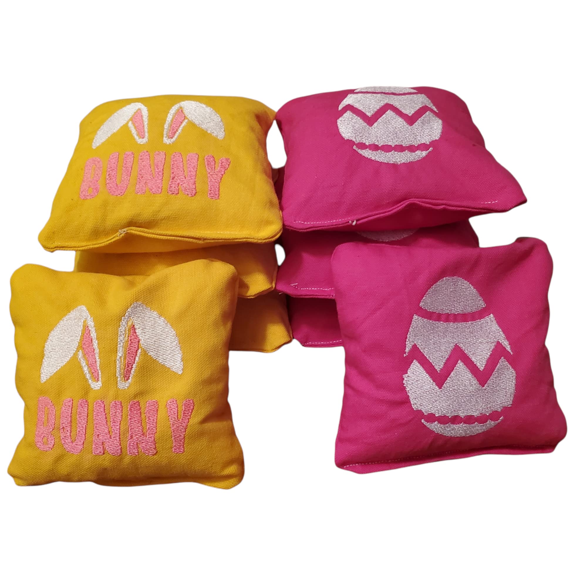 Premium Easter Cornhole Bags Set of 8 - Durable Bean Bags for Outdoor Games, Easter Party Activities, Backyard Fun & Family Gatherings