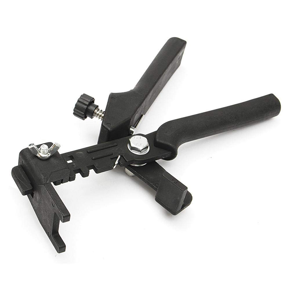 ZXY-NAN Black Tile Leveling System Kit - Floor Tile Installation Tools with Tile Locator, Leveling Pliers & Hardware for DIY Home Renovation & Professional Tiling Projects
