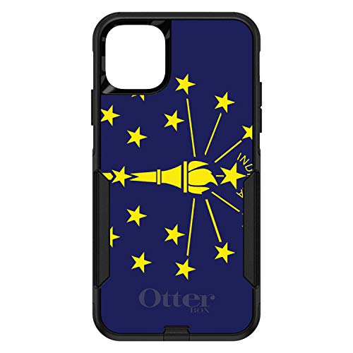 Indiana State Flag On Black Case