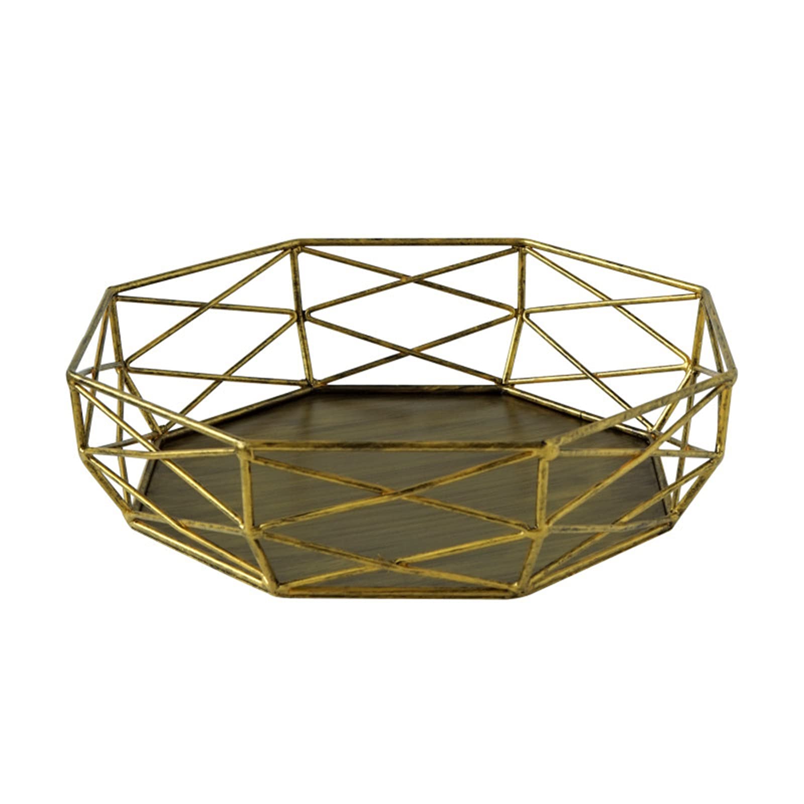 Vintage Gold/Silver Geometric Cupcake Tower Stand - Hollow Out Dessert Tray for Wedding, Birthday Party & Tea Time Decor - Elegant Cake Display Stand (Color B)