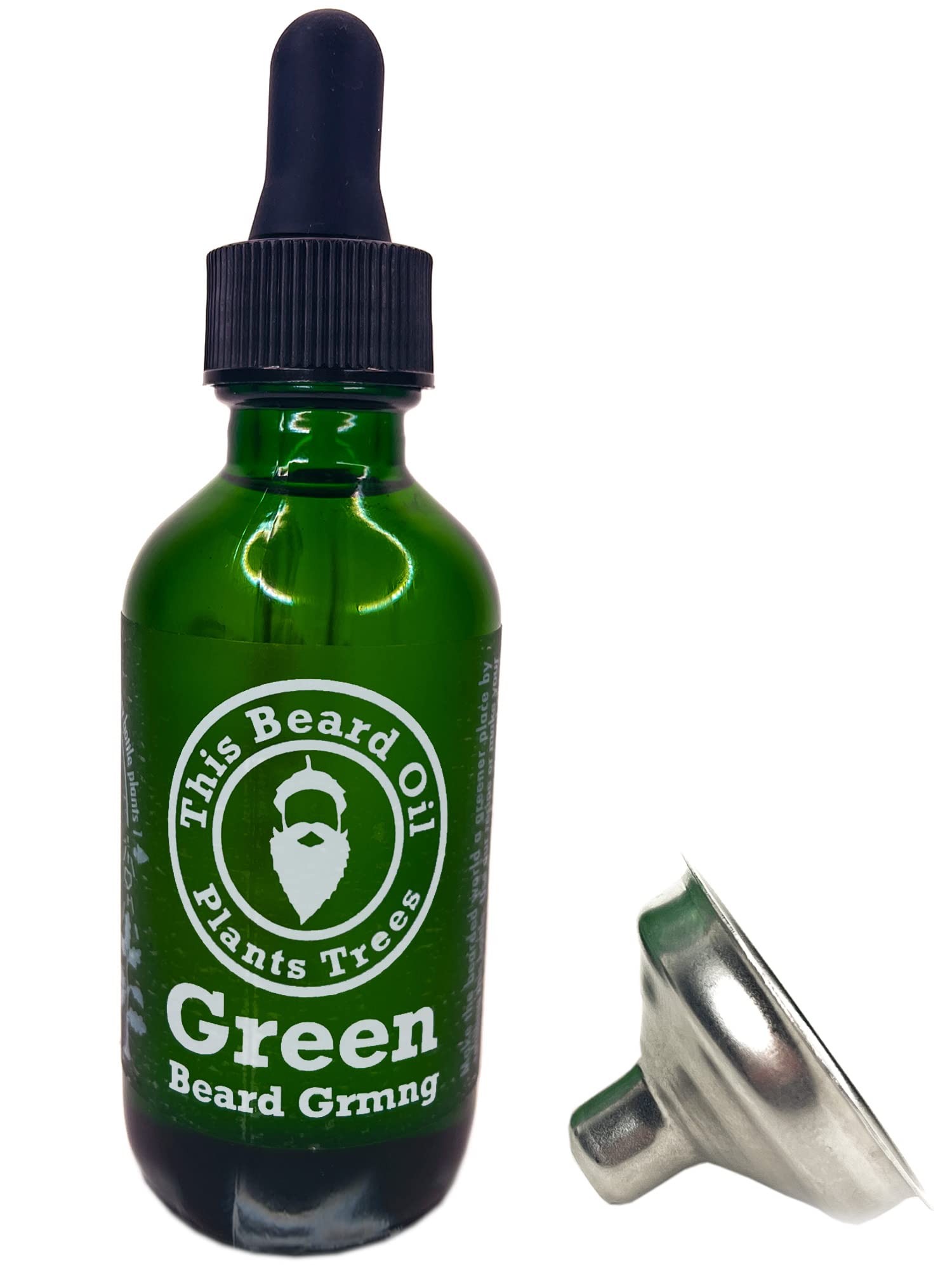 Natural Unscented Beard Oil for Men - 2oz Organic Growth Formula with Free Recipe Card | Helps Grow Thicker Fuller Beard | Perfect for Daily Grooming & Styling