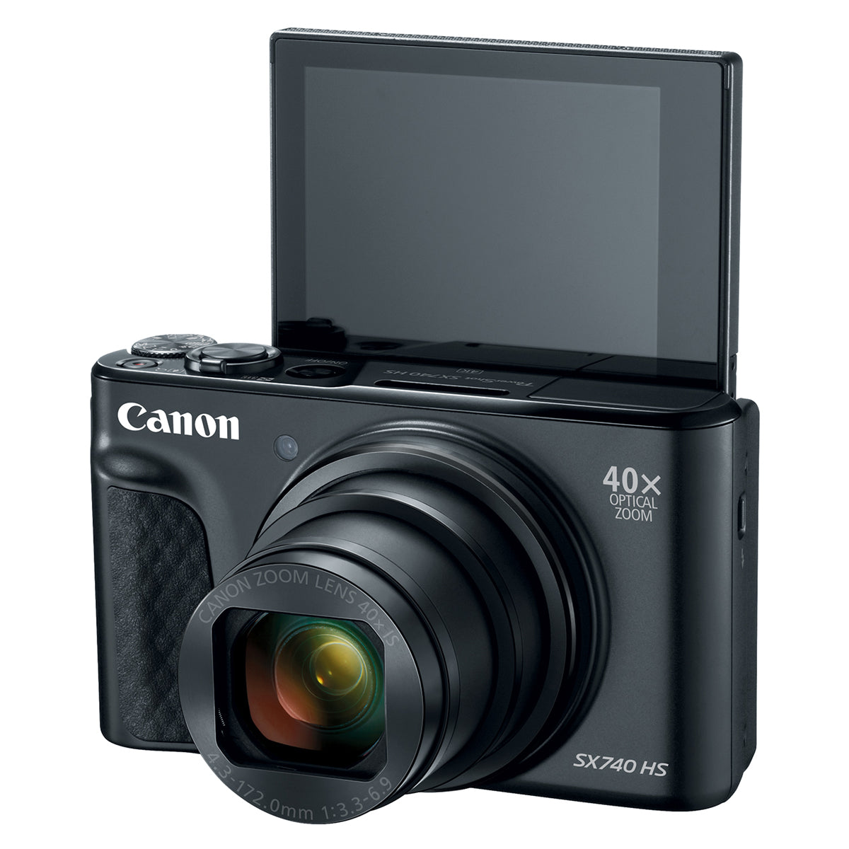 Canon PowerShot SX740 HS 20.3MP Digital Camera with 40x Optical Zoom - 4K Video & WiFi (Black) - Perfect for Travel, Vlogging, and Wildlife Photography
