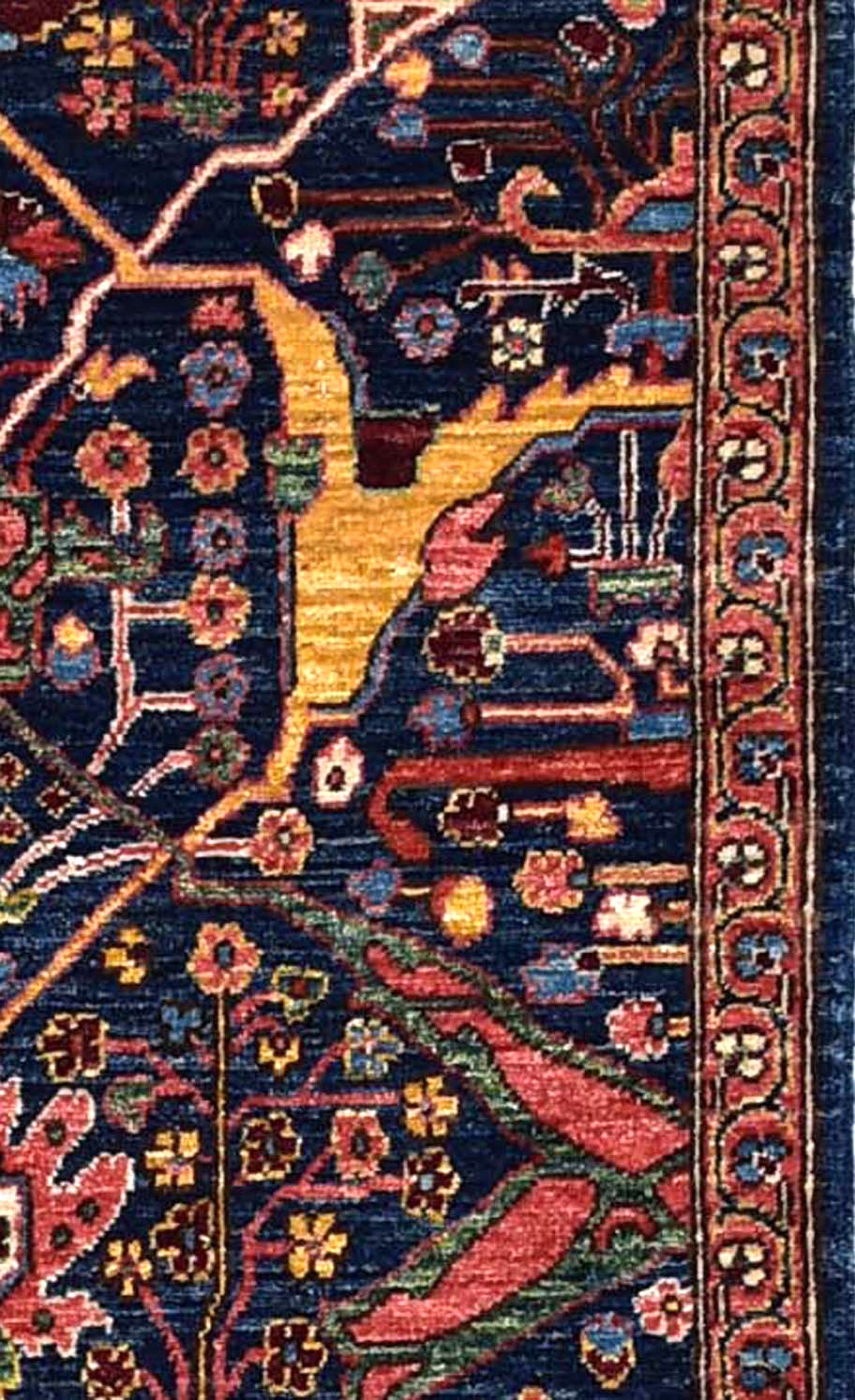 Handwoven Arabesque Tribal Rug J65063 - Bohemian Home Decor, Perfect for Living Room, Bedroom & Boho Chic Spaces