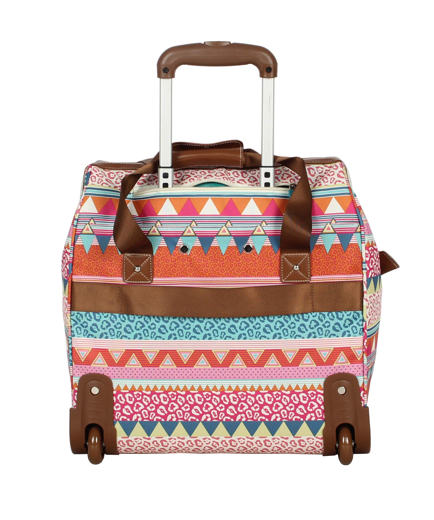 Lily Bloom Stylish Wheeled Carry-On Tote Bag with Unique Design Patterns - Perfect for Air Travel, Business Trips & Weekend Getaways