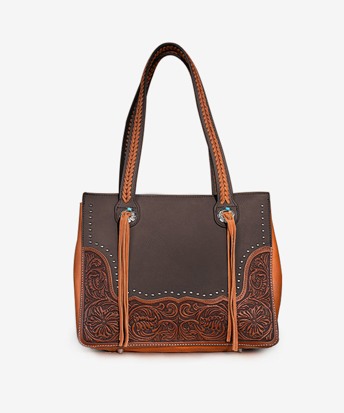 Montana West Leather Concealed Carry Tote Bag Set - Premium Gun Concealment Purse for Women | Perfect for Everyday Carry, Travel & Outdoor Activities