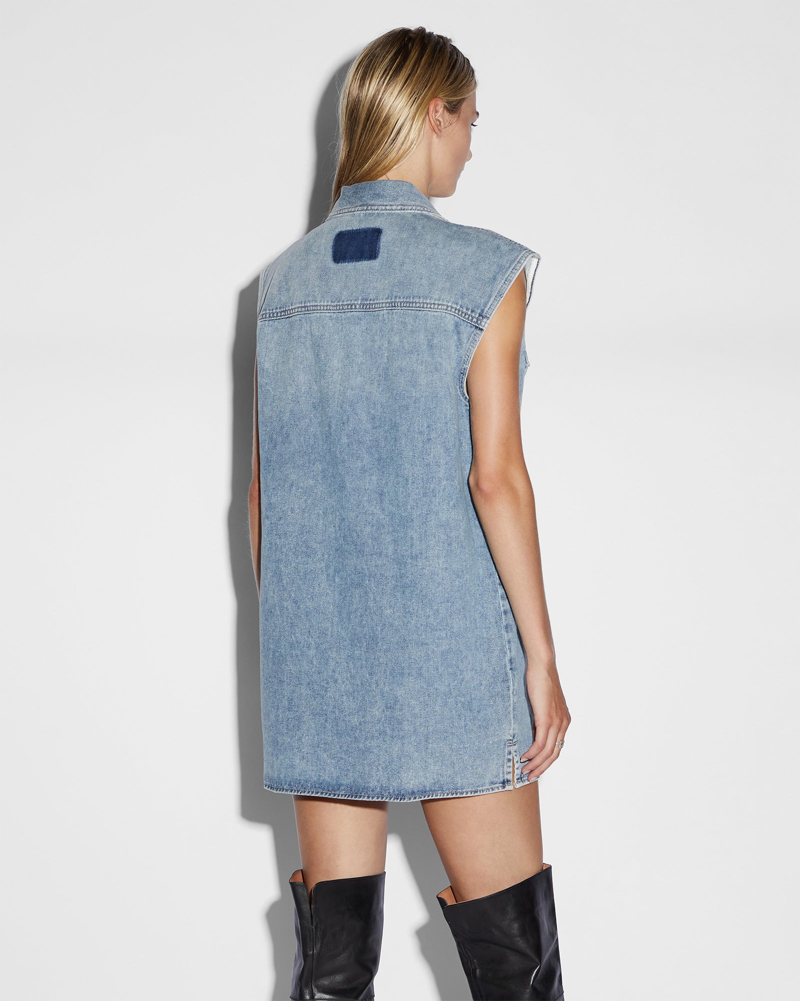 Sleeveless Dress Overkast - Women's Fashion Summer Casual Flowy Dress for Beach, Party & Everyday Wear