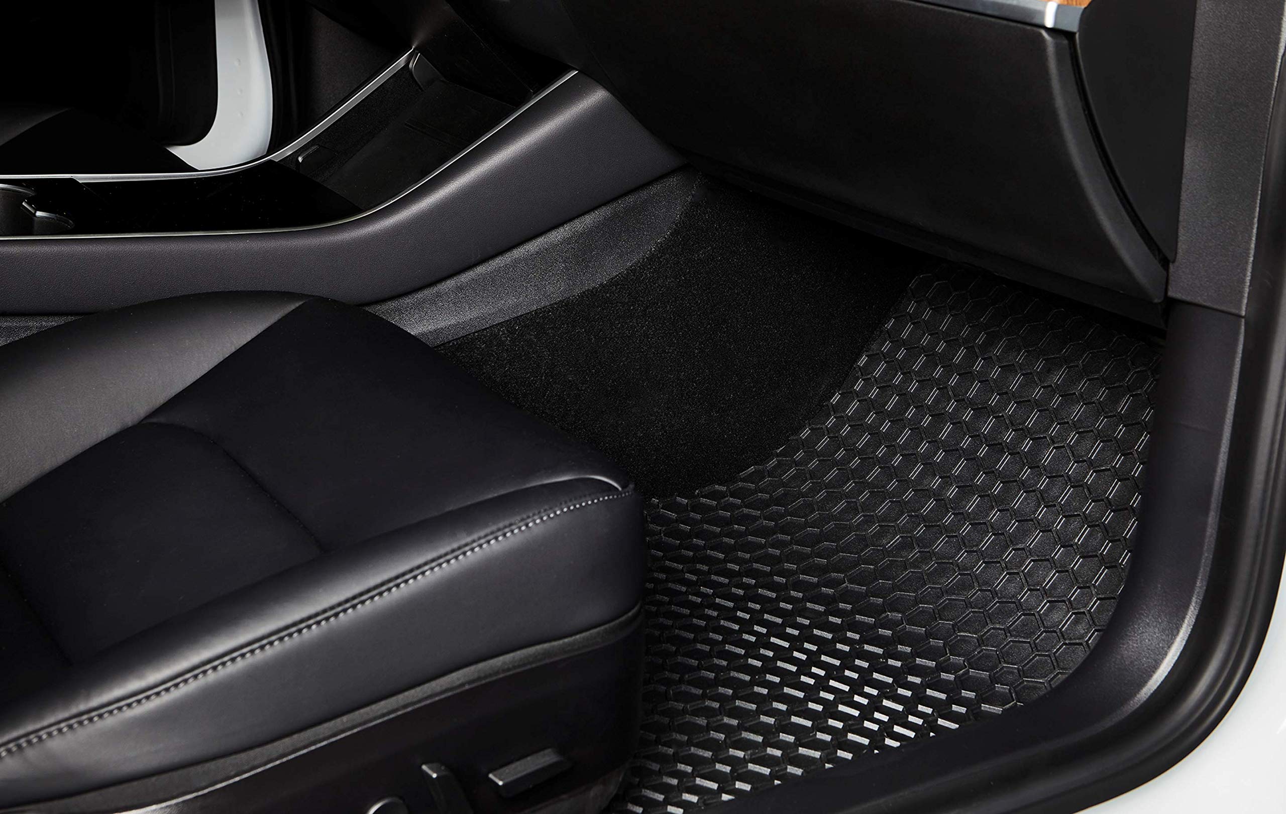 TOUGHPRO Heavy Duty All Weather Floor Mats for Honda Accord 2018-2022 - Front Row Set, Black Rubber Car Accessories (Made in USA) | Perfect for Rain, Snow & Mud Protection
