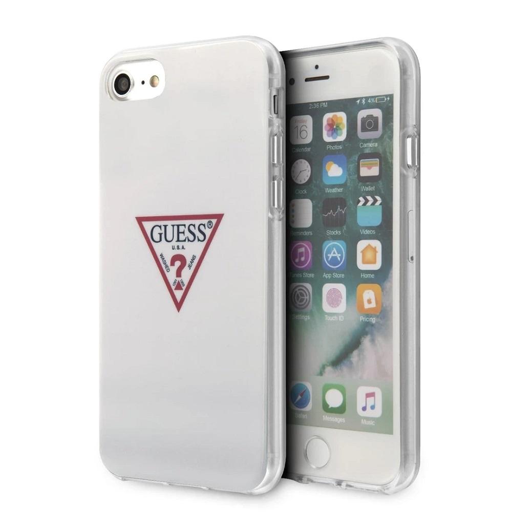GUESS Hard Case for iPhone SE 2/8/7 - Slim Protective Phone Cover with Shock Absorption - Perfect for Everyday Use, Travel & Outdoor Activities
