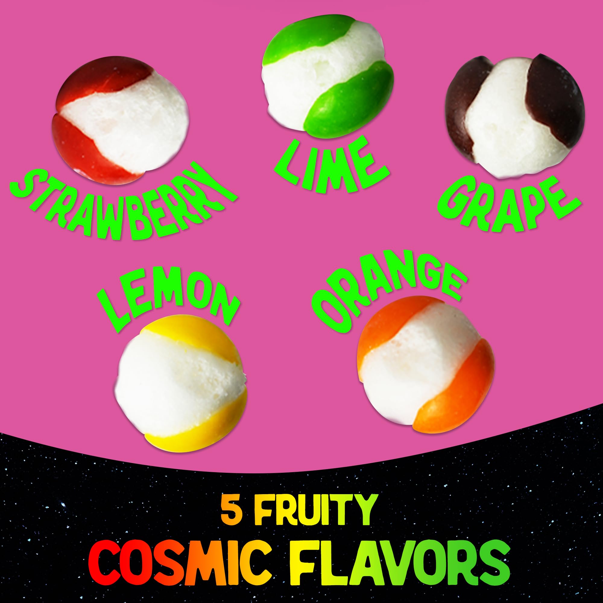 Space Age Snacks Premium Freeze Dried Candy - 1 Pound Cosmic Crunchies | Sweet Freeze Dried Treats for Kids & Adults | Perfect for Parties, Gifts & Space-Themed Events