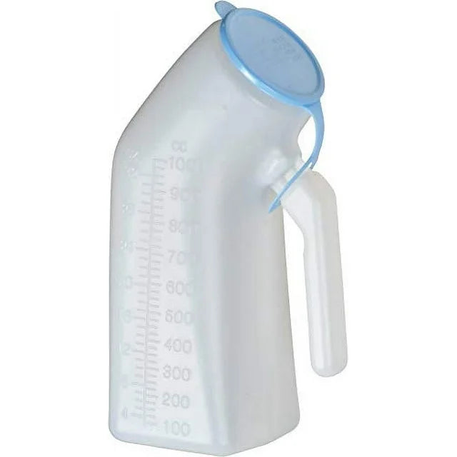 Portable Male Urinal for Travel & Bedridden Patients - Disposable & Reusable Urine Bottle for Men - Ideal for Hospitals, Camping, and Road Trips