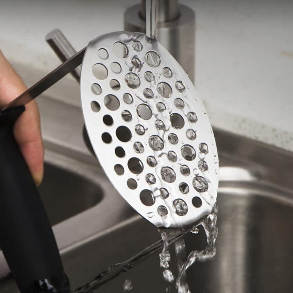 Premium Stainless Steel Heavy Duty Potato Masher - Durable Kitchen Tool for Mashing Potatoes, Vegetables & Fruits - Perfect for Mashed Potatoes, Baby Food & Baking - by MEAARTEM