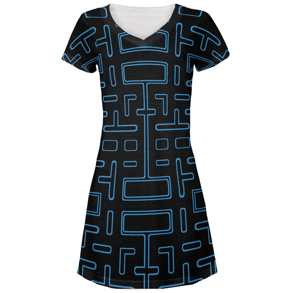 Kids' Video Game Maze Print Cover-Up Beach Dress - Fun & Stylish Swimwear for Girls - Perfect for Pool, Beach & Summer Vacations
