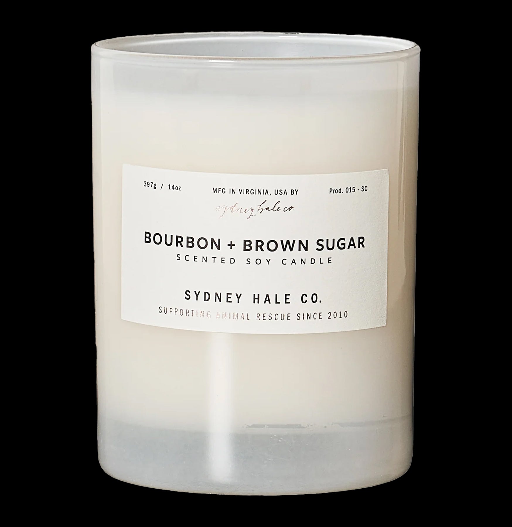 Sydney Hale Bourbon & Brown Sugar Scented Candle - Handmade Soy Wax Candle for Home, Office & Relaxation - Perfect for Aromatherapy, Gifts & Cozy Evenings