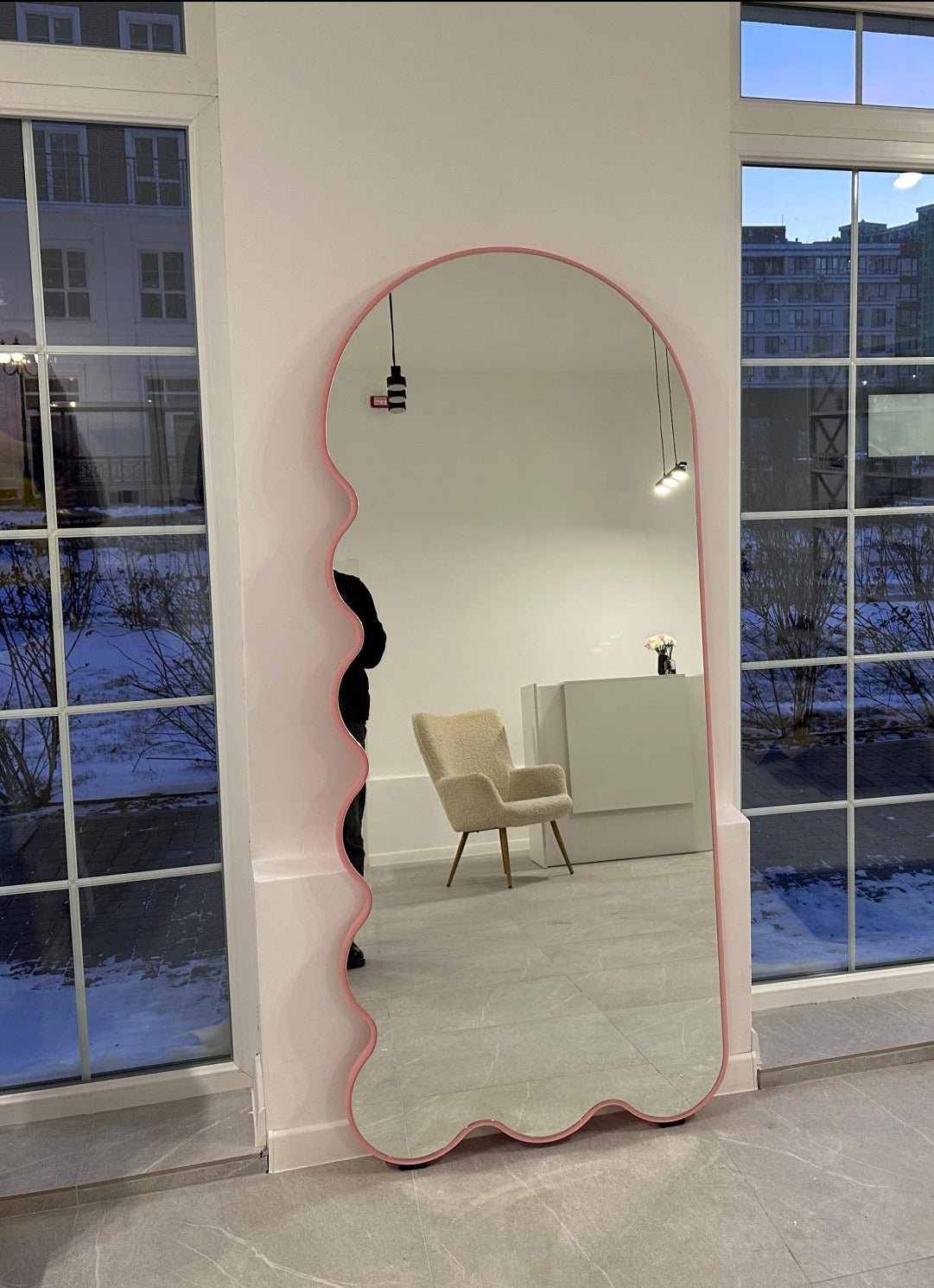 Oitoproducts Archvyli L8 Smart Mirror - Full-Length LED Vanity Mirror with Touch Control & Adjustable Lighting for Makeup, Dressing Room, Home Gym, and Salon Use
