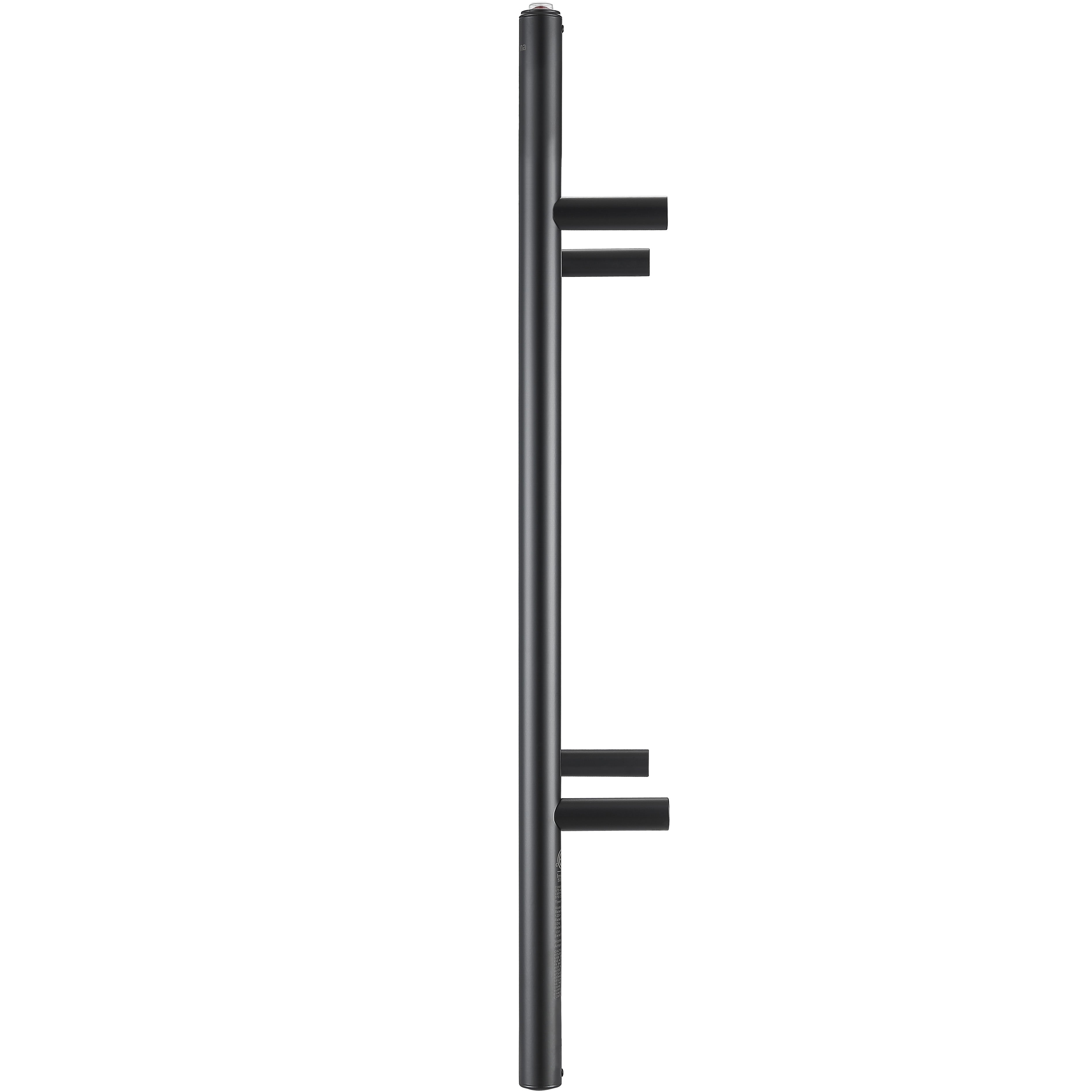 Ancona Comfort 6 Wall Mount Electric Towel Warmer - Plug In or Hardwire Installation with Timer - Matte Black Finish for Bathroom, Spa & Luxury Home Use