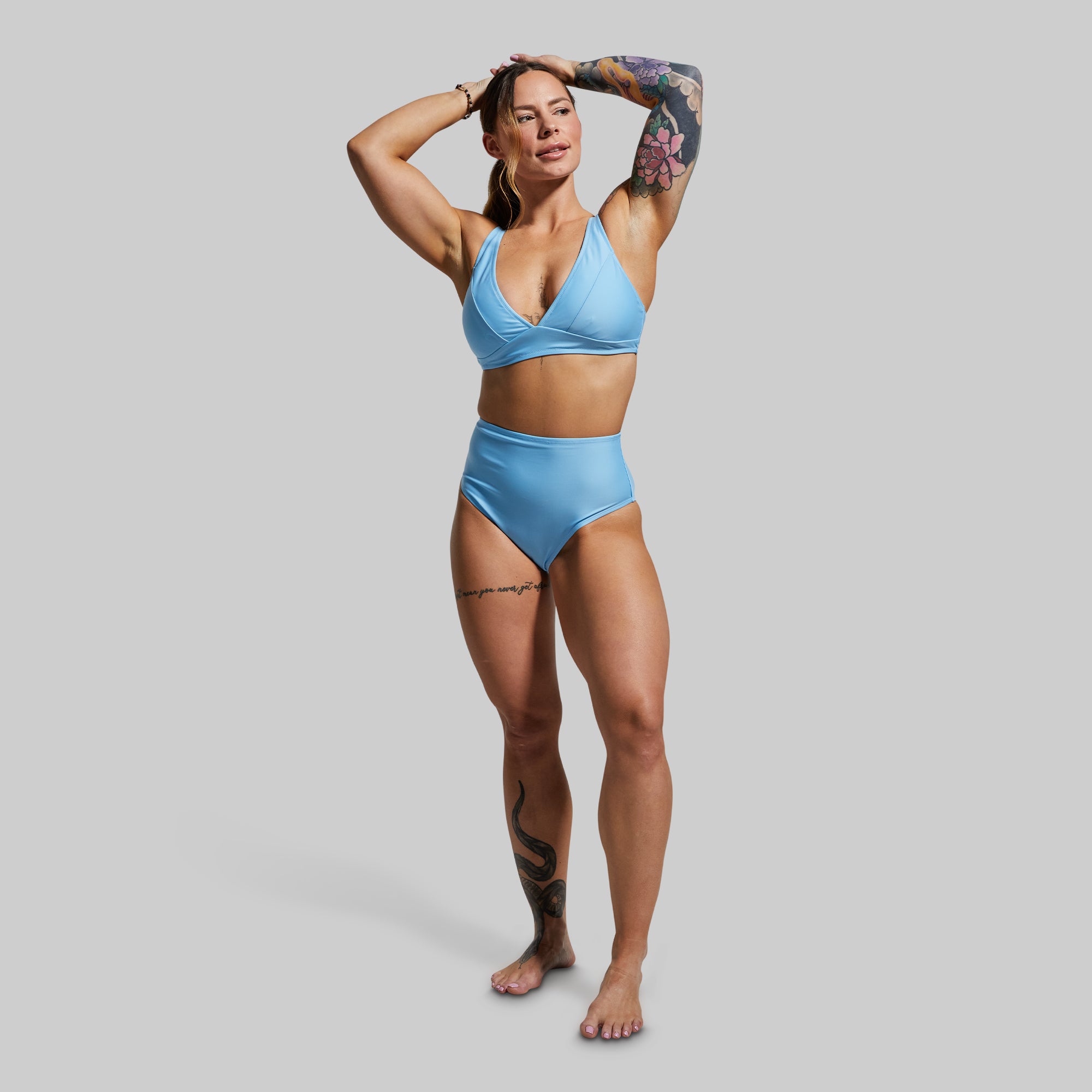 High Tide Bikini Top for Women - Dream Blue Swimwear, Sexy Push Up Bikini Bra for Beach, Pool, Vacation & Summer Outfits