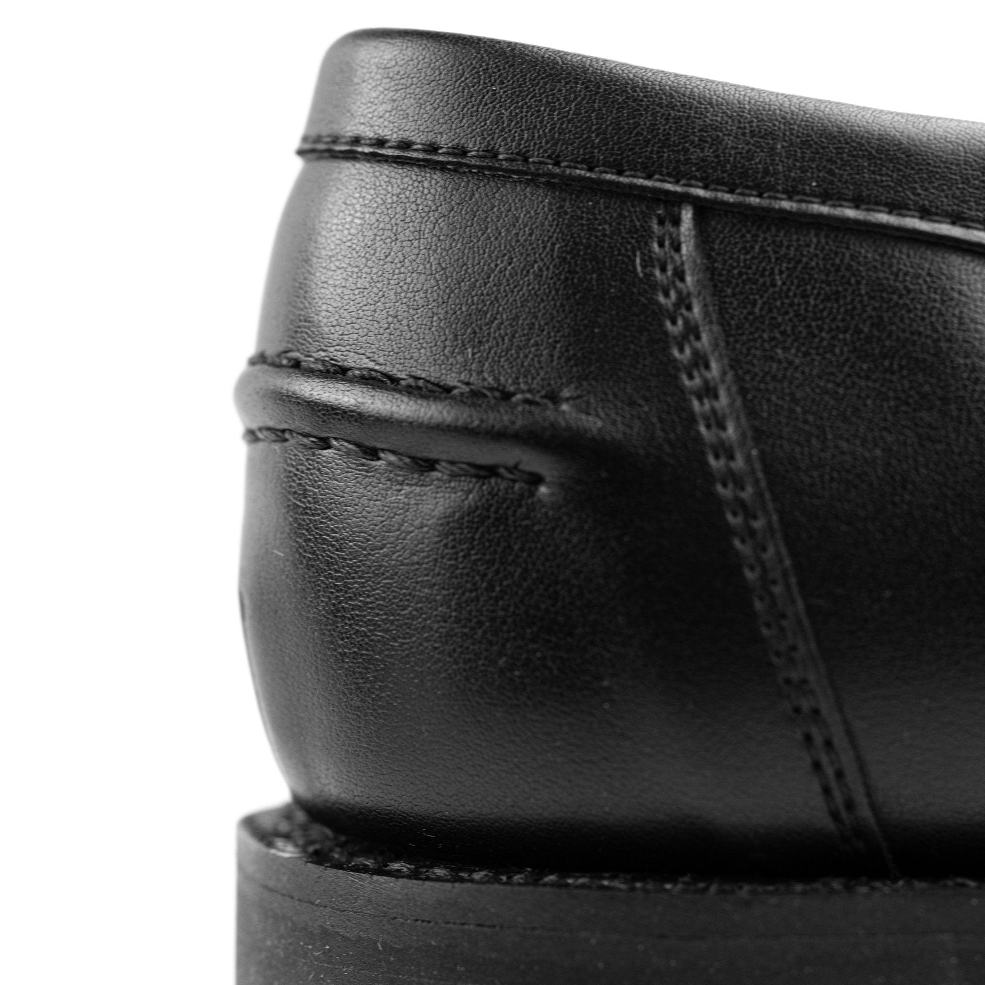 Fitzroy Vegan Penny Loafers for Men & Women | Eco-Friendly Cactus Leather Slip-On Shoes | Black Casual & Office Wear | Sustainable Fashion Footwear