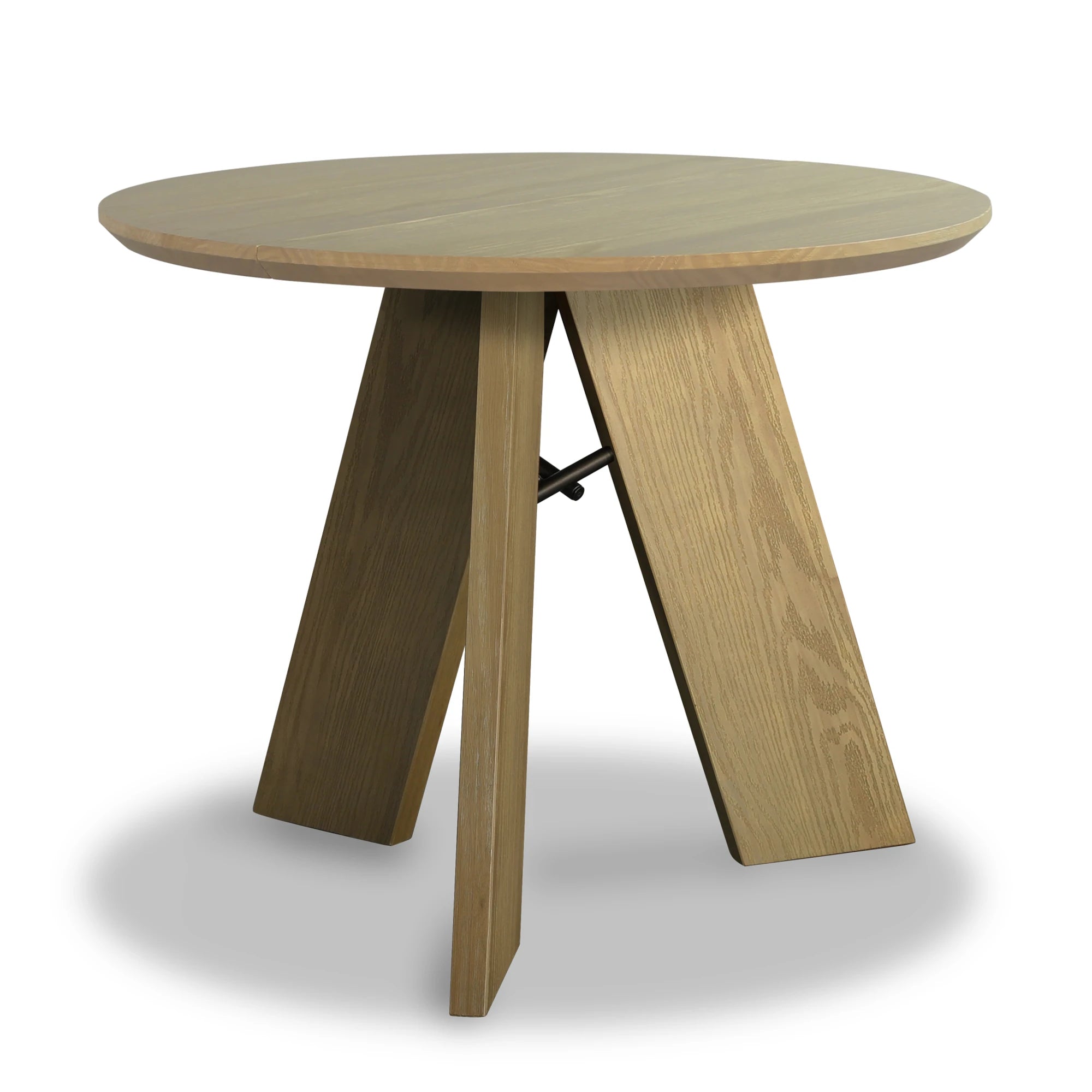 Stylish Cascais Round Dining Table - Modern Wooden Kitchen Table for 4-6 People | Perfect for Small Spaces, Breakfast Nooks & Cozy Family Meals
