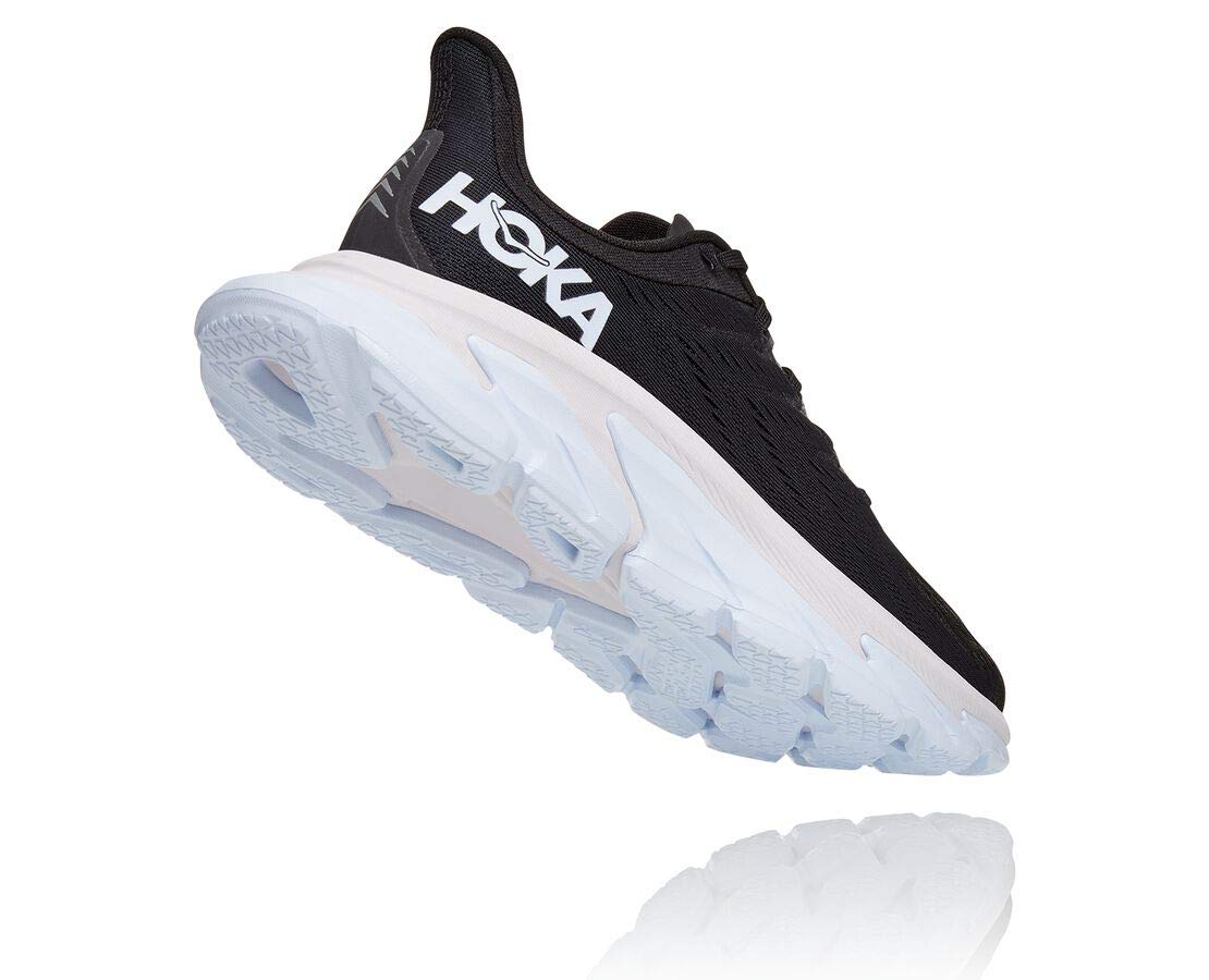 Hoka One One Men's Clifton Edge Running Shoes - Black/White - Size 9 | Lightweight Cushioned Road Running & Jogging Shoes for Men | Perfect for Marathon Training & Daily Workouts