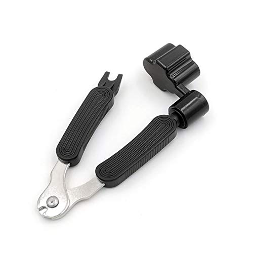 Vilihkc 3-in-1 Guitar String Winder, Cutter & Pin Puller Tool - Professional Guitar Accessories for String Changing & Maintenance (Black) - Perfect for Acoustic & Electric Guitar Players, Music Enthusiasts & Repair Shops