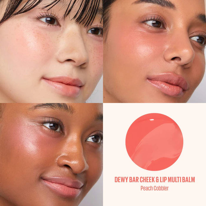 Kaja Dewy Bar Lip & Cheek Balm - Natural Blush & Tint for Lips & Cheeks | Vegan, Cruelty-Free Makeup | Perfect for Everyday Glow & On-The-Go Touch Ups