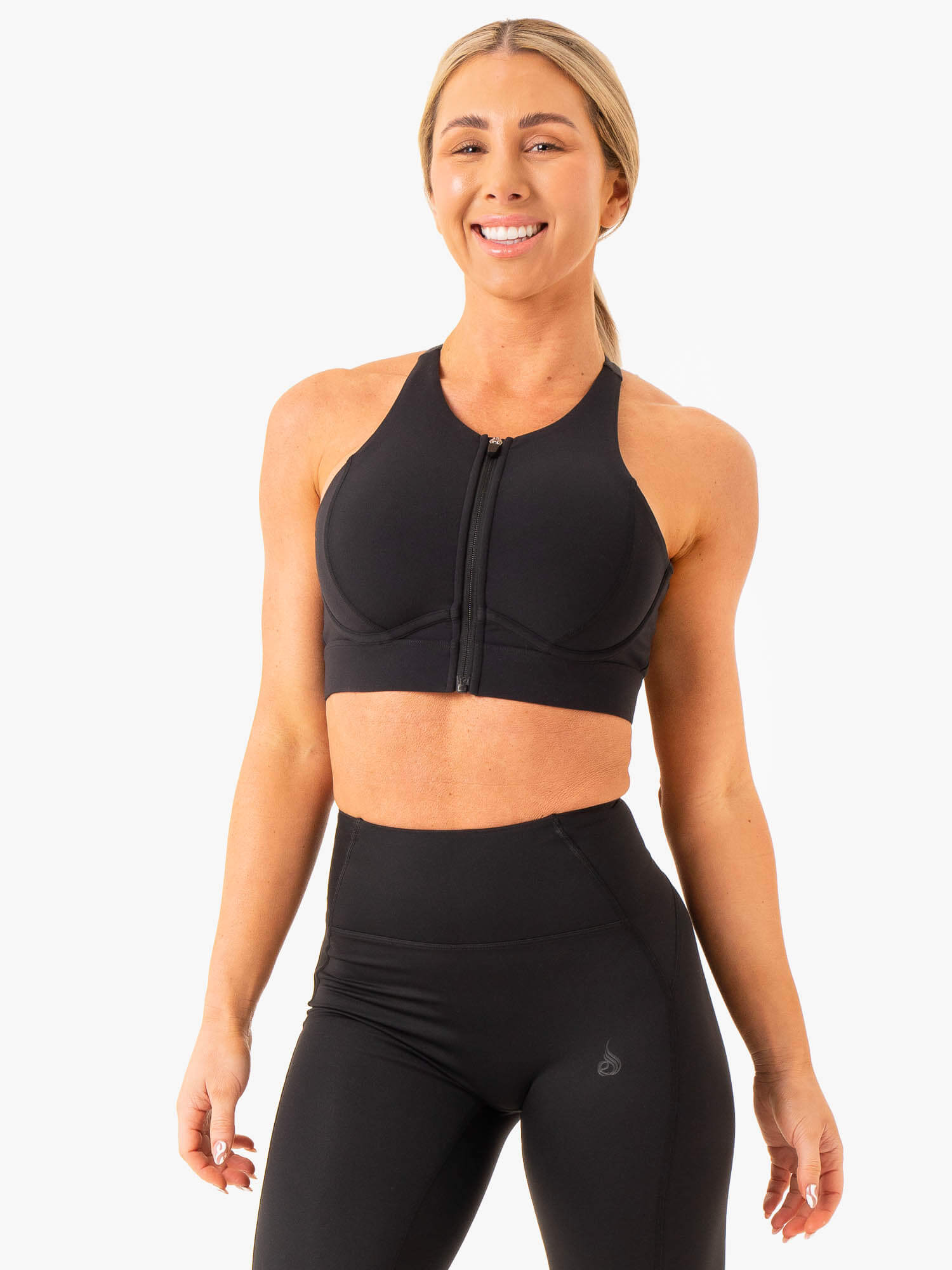 High Impact Sports Bra for Women - Supportive & Breathable Black Workout Top for Running, Gym & High-Intensity Training
