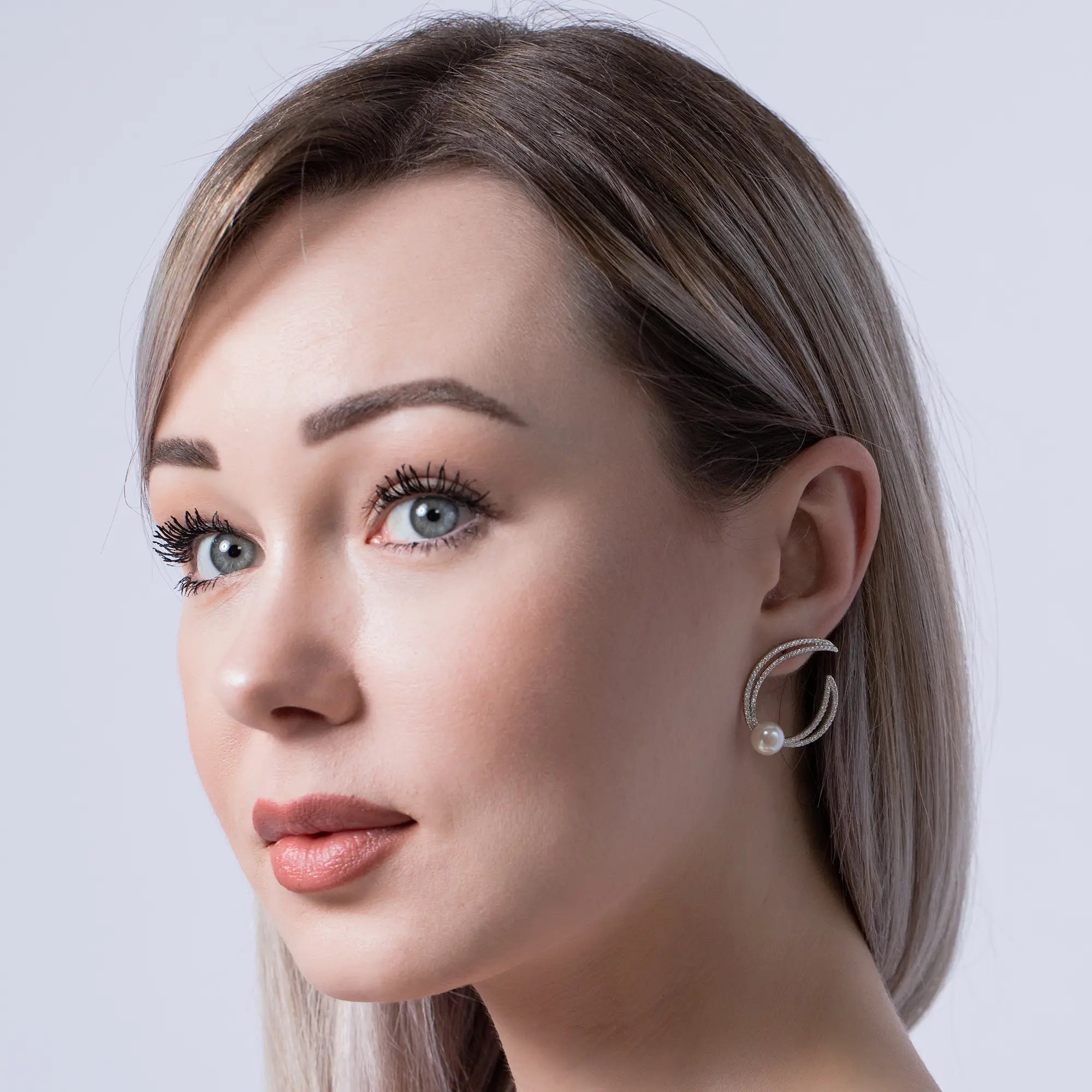 Organic Pearl Hoop Earrings for Women - 14K Gold Plated Freshwater Pearl Dangle Earrings | Perfect for Weddings, Parties & Everyday Elegant Wear
