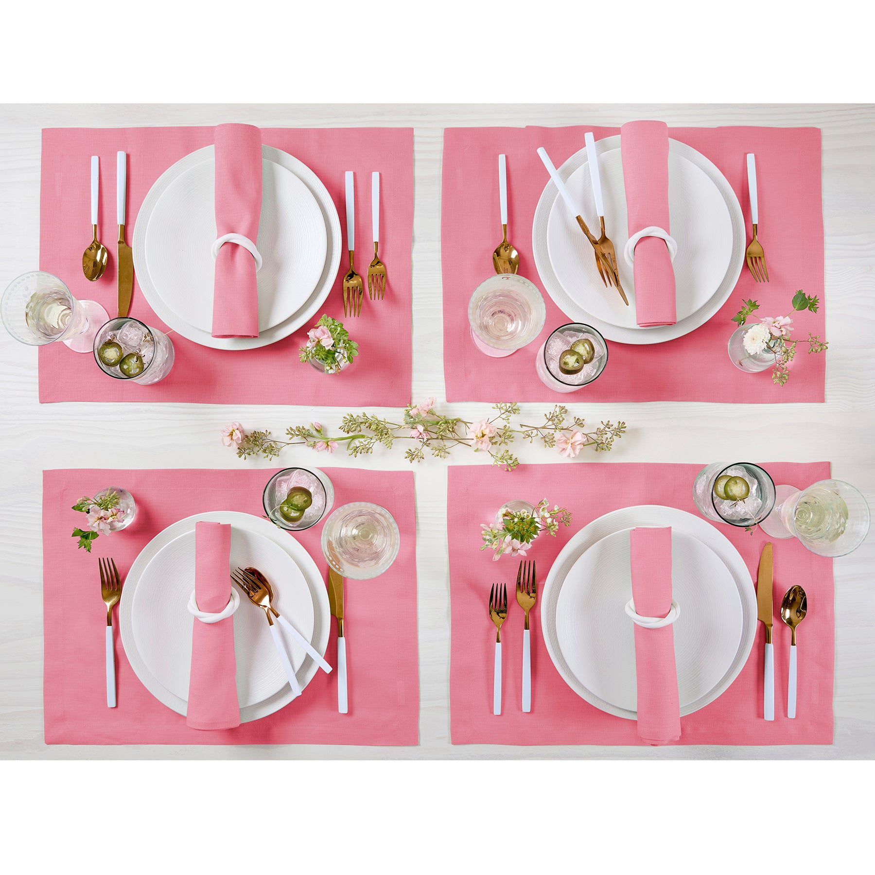 Eco-Friendly Linen Placemats Set of 6 - Premium Natural Table Mats for Dining, Kitchen, and Party Decor - Washable & Durable Home Tableware for Everyday Use and Special Occasions
